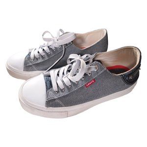 Levi Strauss Blue Denim Sneakers, Men's Size 10.5, Casual Style, Barely Worn